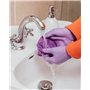Bayeco - Gants nitrile à usage unique - Couleur violet - Ambidextres - Sans poussière ni latex - Doigts texturés pour une meille