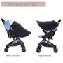 Pare Soleil Poussette Universelle Anti-UV UPF50+ Canopy Auvent de Poussette Réglable Poussette protection soleil Housse de Solei
