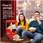 NK Machine à popcorn rétro électrique 1200 W, bouton facile à utiliser, préparation prête en 2 minutes, air chaud, taille 0,3 l,
