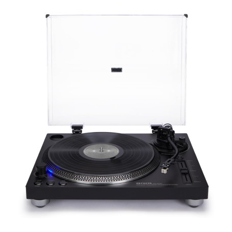 AIWA APX-1200BT/BK Tourne-Disque Professionnel avec Bluetooth