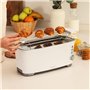 Cecotec Grille-pain Toast&Taste Extra Double W, 1350 W de puissance, Double fente longue pour 2 tartines, Arrêt et Popup automat