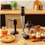 Cecotec Katana TotalDestroy 1500XL PerfectCream&Crush Hand Blender, 1500 W, 21 vitesses et Turbo, 4 lames en titane noir, capot