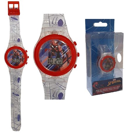 Spiderman Montre numérique LED Bracelet Mixte Adulte