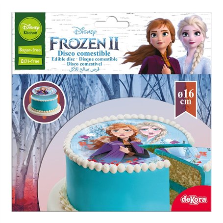 Dekora - 231347 Topper de Gâteau Sans Sucre pour Enfants avec Frozen II