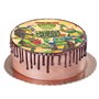 dekora - Décoration pour Gâteau d'Anniversaire d'Enfants - Disque de Gaufrette Tortues Ninja | Diamètre 20 cm