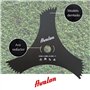 Avalon - Disque à 3 Pointes dentées universelles 300 x 25,4 x 3 mm pour débroussailleuse, Lame de Coupe de Mauvaises Herbes dens