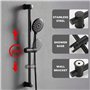 Colonne de Douche pour Robinet de Baignoire avec Douchette à Main finition en acier inoxydable sus304 noir mat Mitigeur de Douch