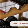 HOMCOM Botellero Pequeño de Bambú Soporte Para 16 Botellas Estantería de Vino de 4 Niveles Para Cocina Comedor Bar Carga 75 kg 4