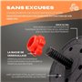 Mobiclinic® Fitness, Haltères réglables, 2 en 1, ExtenFit, De 2 à 20 kg, Comprend des haltères et une barre d'extension rembourr