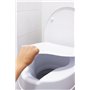 PEPE Mobility - Rehausseur WC Adulte (15 cm), Toilette Personne Âgée, Siège Handicapé, Rehausseurs, Surelévateur, Couvercle