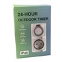 Rasmacor | Programmateur Prise Electrique ip44 | Minuteur programmateur analogique pour Usage extérieur | Prise programmable 24
