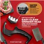 PORTENTUM Aiguiseur couteaux professionnel manuel pour couteaux de cuisine 3 phases - Affuteur de couteaux avec design ergonomiq