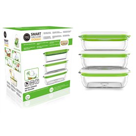 FOSA Set de 3 boîtes sous-vides 2-en-1