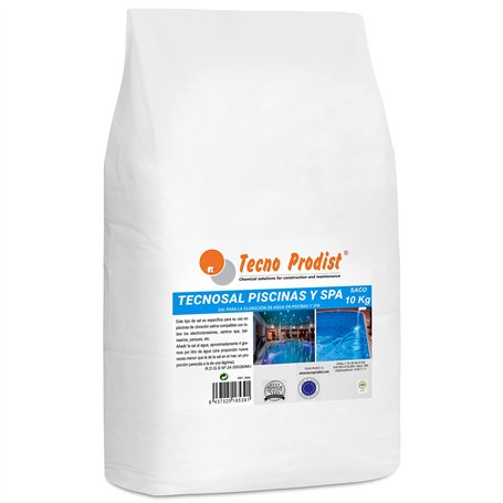 Tecno Prodist TECNOSEL Piscines (10 Kg Sac) Sel spécial pour piscines