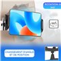 Support Tablette Voiture appuie Tete reglable Rotation de 360 Installation Facile sans Outils Compatible avec Les tablettes PC d