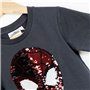 Spider-Man T-Shirt à Manches Courtes pour Enfant Gris foncé - Marque EAN : 8445484499896 - Taille 5 Ans