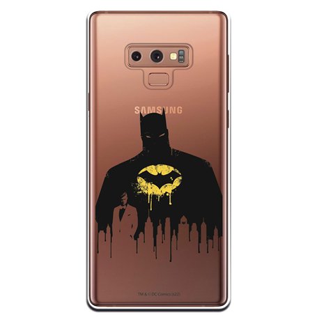 Personalaizer Coque pour Samsung Galaxy Note 9 - Batman Silhouette noire