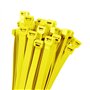 Lot de 40 colliers de serrage en nylon jaune de 3