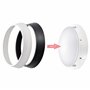 EMOS - Applique murale/plafonnier LED, rond, cadre interchangeable - étanche - blanc neutre - 1100 lm - 14 W (au lieu d'une ampo