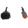 SIXTOL Mechanic Cable 21 - Réduction OBD-II 6 Broches Compatible avec Motos Harley-Davidson - Adaptateur de Diagnostic - Accesso