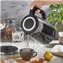 Zilan Bouilloire à Double Paroi avec Écran Numérique, 1,7 Litre, 2200W, Fonction de Maintien au Chaud, Protection Contre l'Ébull