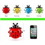 Bestga Adorable porte-brosse à dents, porte-crayons en plastique avec motif coccinelle et ventouses pour enfants Organisateur de