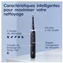 Oral-B iO 5 Brosse À Dents Électrique Noire, Un Capteur De Pression Pour Protéger Les Gencives, Les Dents Sensibles, Des Accesso