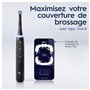 Oral-B iO 5 Brosse À Dents Électrique Noire, Un Capteur De Pression Pour Protéger Les Gencives, Les Dents Sensibles, Des Accesso