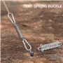 AMIGOGO Lot de 4 ressorts de tension pour tente de camping, voile d'ombrage - Accessoires de fixation - Ressort de traction pour