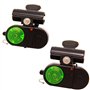 BPS OZL-13003 Lot de 2 alarmes numériques sensibles pour pêche à la morsure sans fil