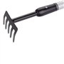BLACK+DECKER Râteau Jardin à 5 Dents - Haute Réglable de 66 à 100 CM - Outillage de Jardin - Acier au Carbone, Fibre de Verre et