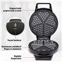 alpina Gaufrier - Forme Coeur - Revêtement Antiadhésif - 5 Gaufres - 1000 W - Noir
