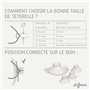 Difrax Tire Lait Electrique Main Libre - Portable, Compact et Léger, 3 Modes, Adapté au Soutien-Gorge, Fabriqué en Silicone Hypo