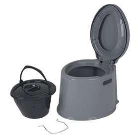 Bo-Camp - Toilette Portable - 7 ltr - Gris