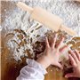 patisse 02249 – Rouleau à pâtisserie 2 poignées enfants format mini – bois de hêtre – 22 x Ø3cm