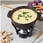 Boska Service à Fondue Pro - Appareil à Fondue - Fondue au Fromage - Convient à Tout Type de réchaud - Noir - Capacité 1.1 L