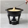 Boska Service à Fondue Pro - Appareil à Fondue - Fondue au Fromage - Convient à Tout Type de réchaud - Noir - Capacité 1.1 L