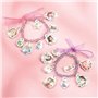 Parure de bijoux Disney Princess : bracelets à breloques avec motifs de princesses et rubans Disney - Cadeau pour fille à partir