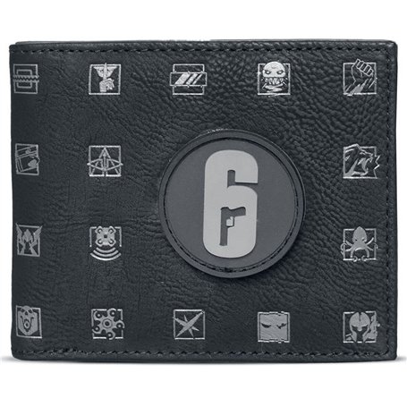Difuzed - Portefeuille en simili cuir pour hommes Six Siege AOP Fan-Merch