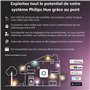 Philips Hue White & Color Ambiance, Borne extérieure IMPRESS, Noire, fonctionne avec Alexa, Google Assistant et Apple Homekit
