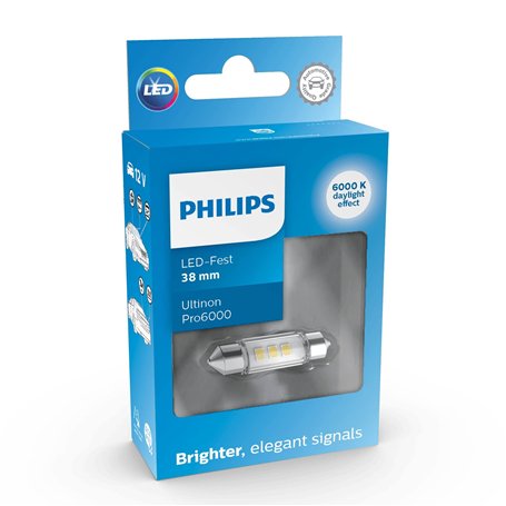 Philips Ultinon Pro6000 LED Festoon lampe de signalisation automobile (C5W)