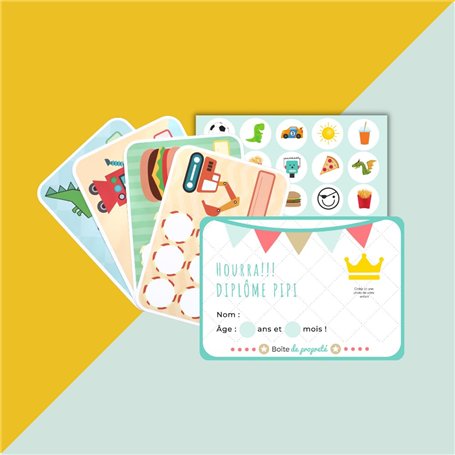 Système de récompense Aventure - Apprentissage de la propreté pour enfants - 20 cartes de récompense