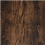 vidaXL Comodino con Gambe in Legno Massello Rovere Fumo 40x35x50 cm