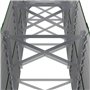Bussandri Exclusive - Jardinière 224x40x68 cm acier enduit de poudre vert
