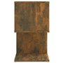 vidaXL Comodino Rovere Fumo 50x30x51,5 cm in Legno Multistrato