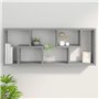Étagère murale Sonoma gris 36x16x90 cm Bois ingénierie