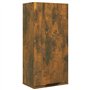 vidaXL Mobile da Bagno a Parete Rovere Fumo 32x20x67 cm