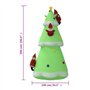 vidaXL Arbre de Noël Gonflable avec LED Sapin de Noël Décoration de Noël Ornement de Vacances Décoration de Fête Jardin Extérieu