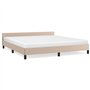 Giroletto con Testiera Cappuccino 160x200 cm in Similpelle