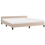 Giroletto con Testiera Cappuccino 160x200 cm in Similpelle